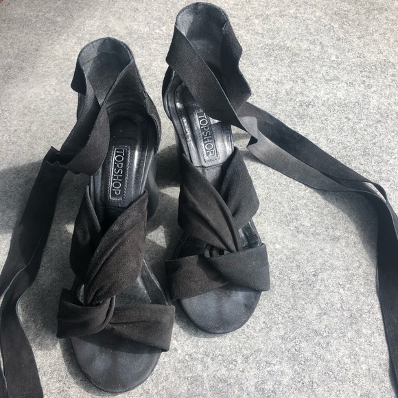 TOPSHOP | Suede Wrap-Arounds - Picture 2 of 8